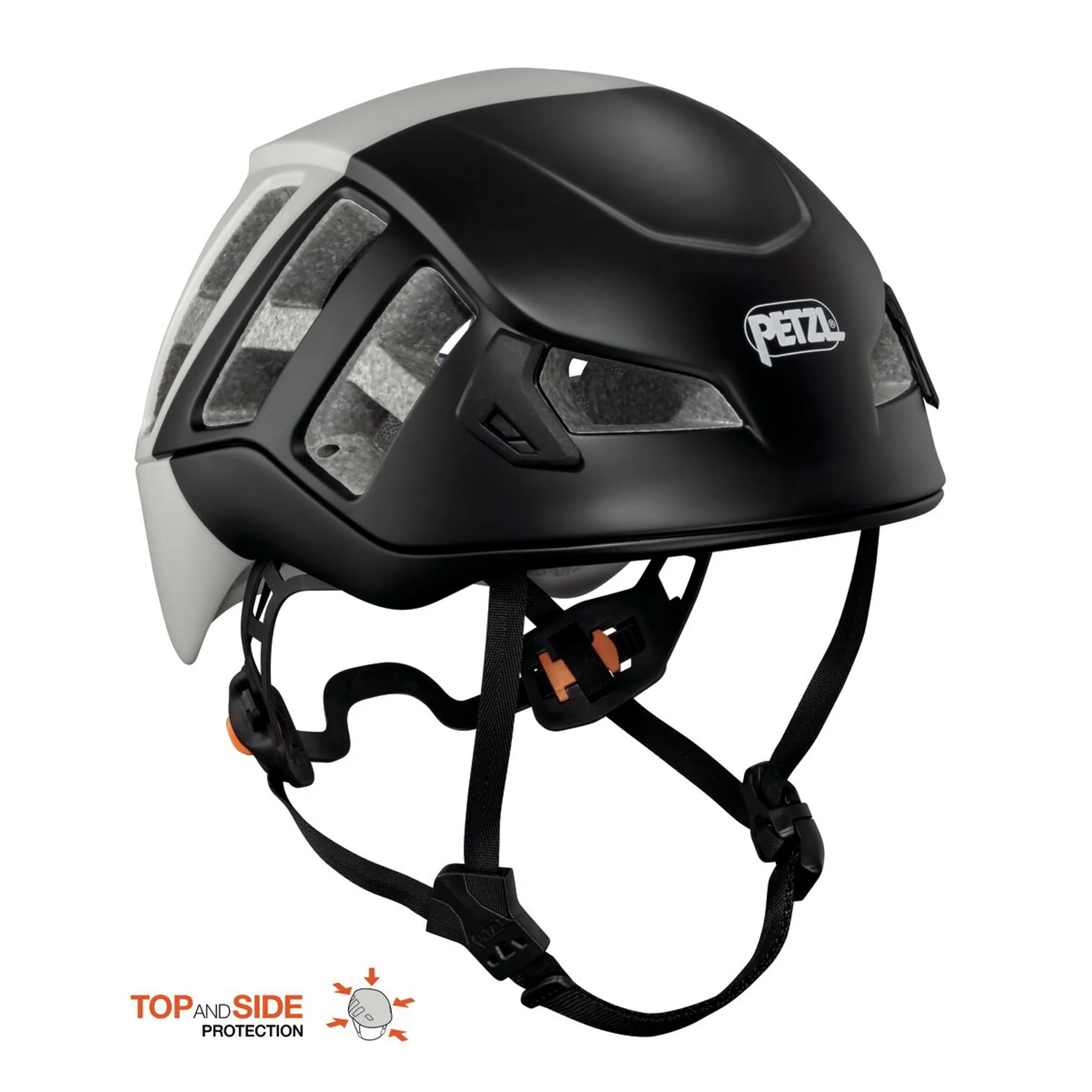 Petzl Meteor Climbing Helmet in Black/Grey