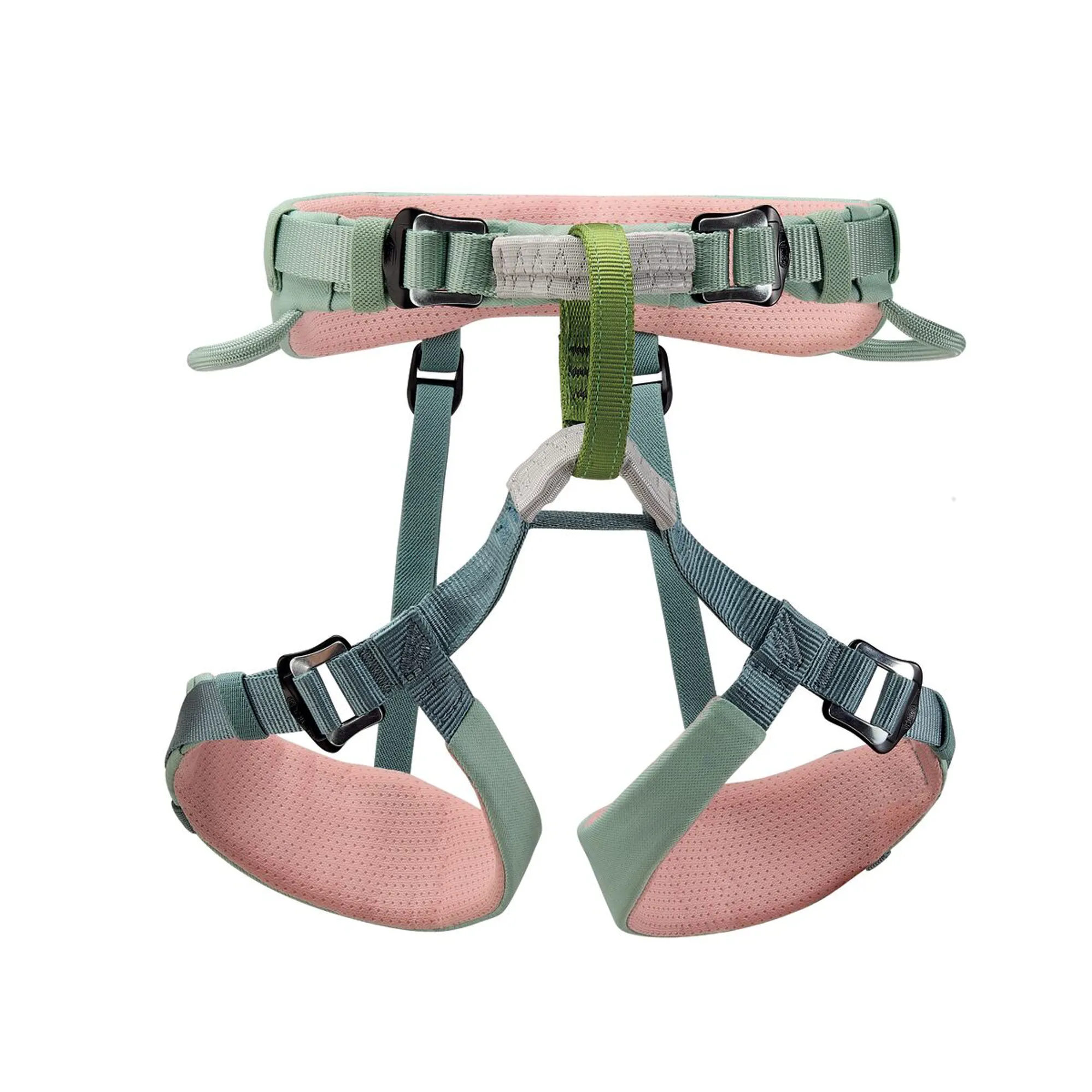 Petzl Kids Macchu Climbing Harness in Jade Green