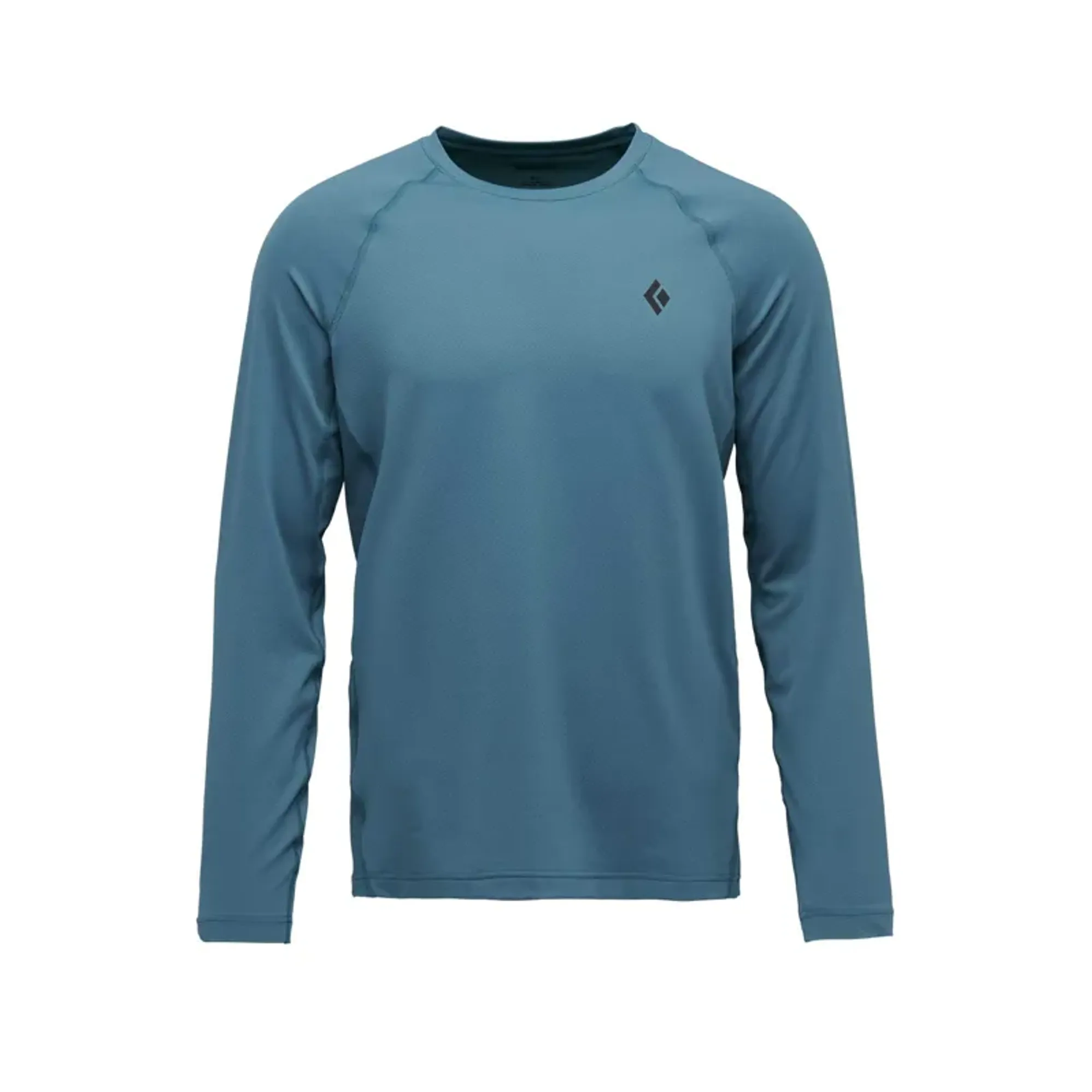 Black Diamond Mens Alpenglow Long Sleeve Crew Neck Shirt in Creek Blue