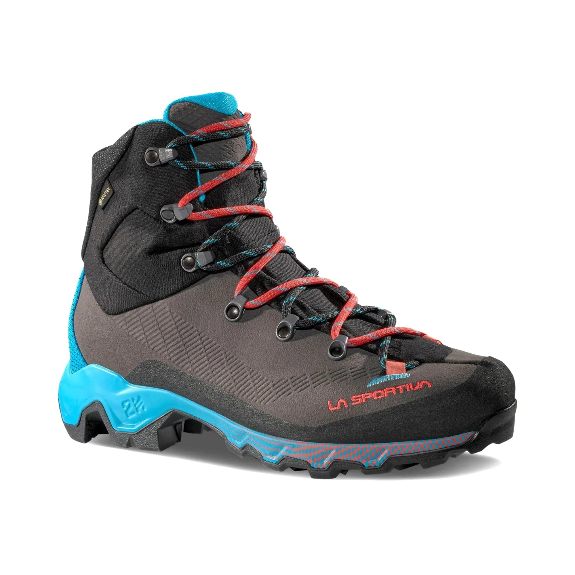 La Sportiva Womens Aequilibrium Trek GTX in Carbon/Malibu