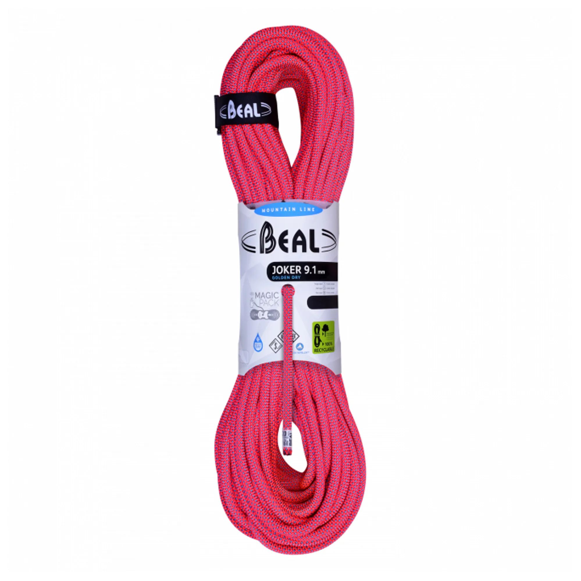 Beal Joker Unicore Golden Dry Triple Rope 9.1mm x 80m in Orange
