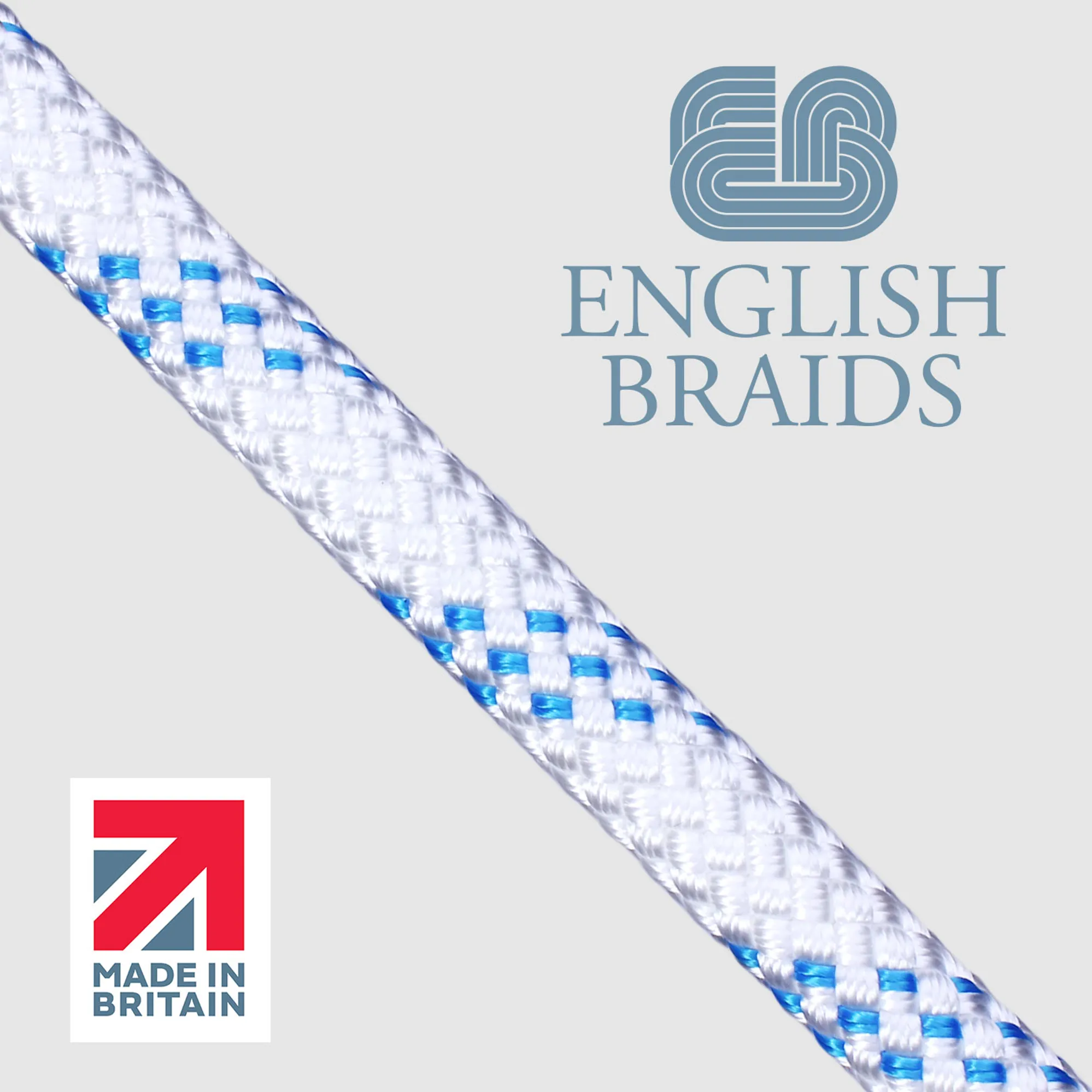 English Braids Tutus Static Rope 10.5mm - White