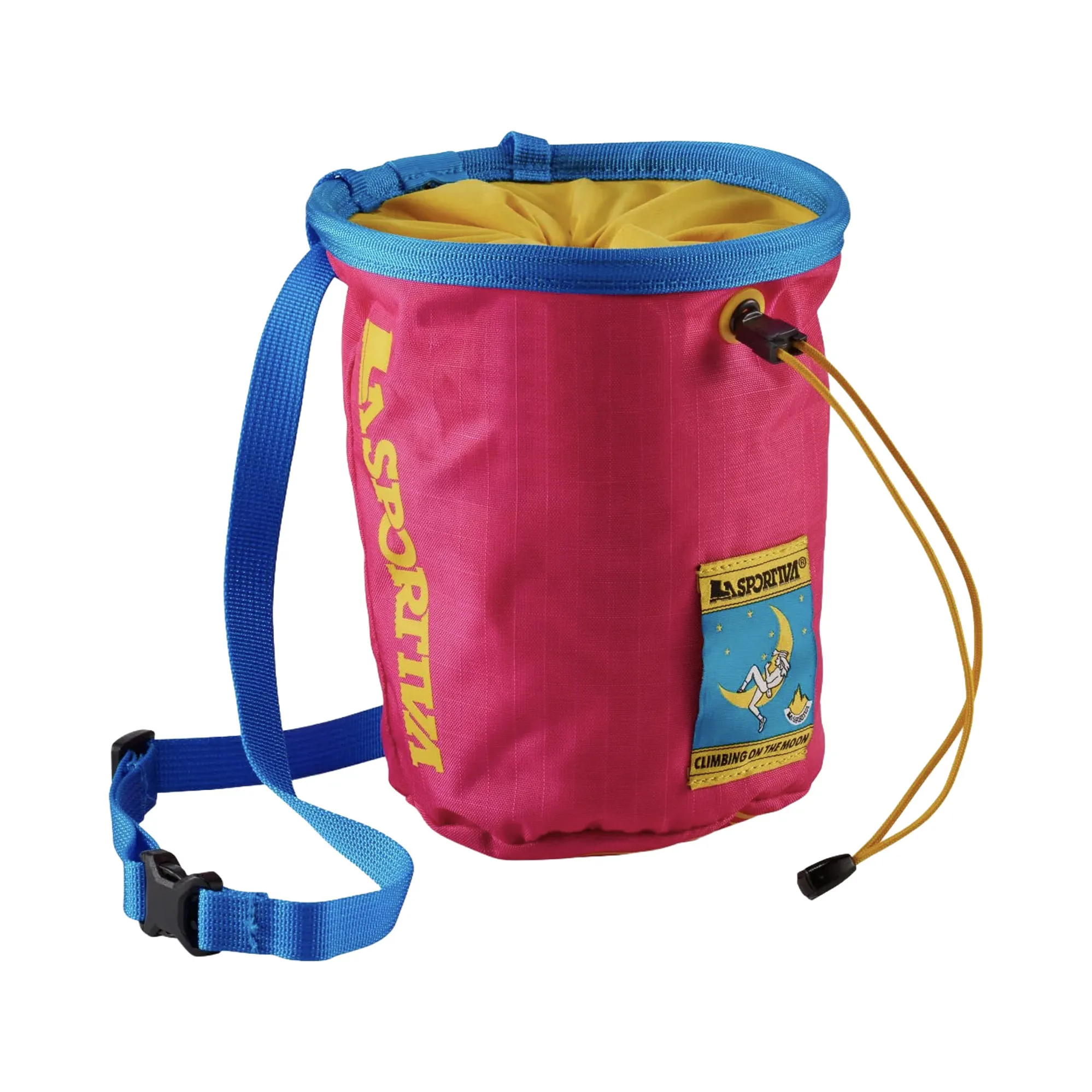 La Sportiva Granite Chalk Bag in Fucsia/Giallo