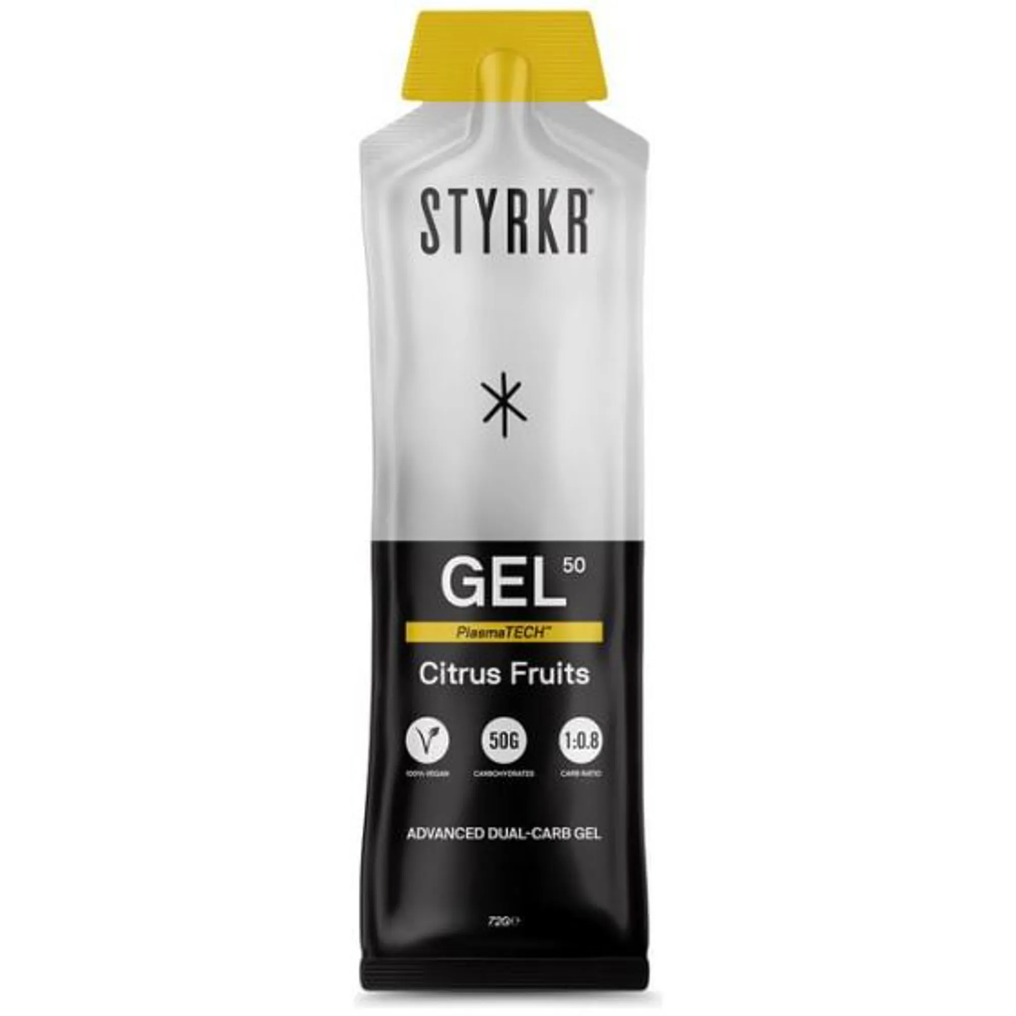 Styrkr GEL50 Dual-Carb Gel Citrus