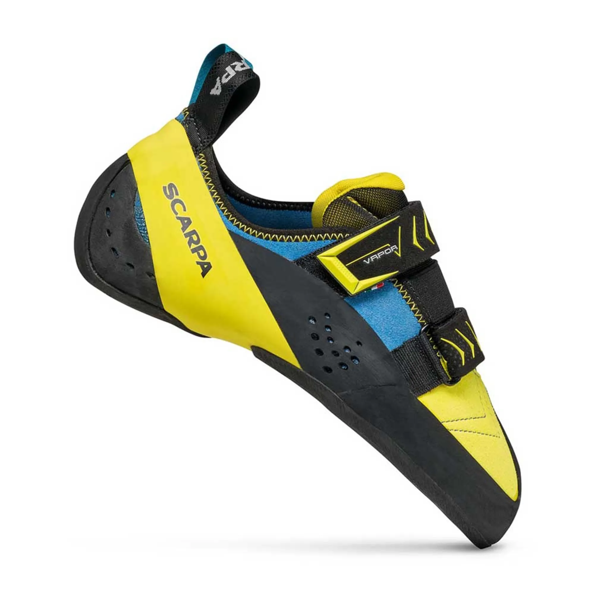Scarpa Mens Vapour V Climbing Shoes in Ocean-Yellow