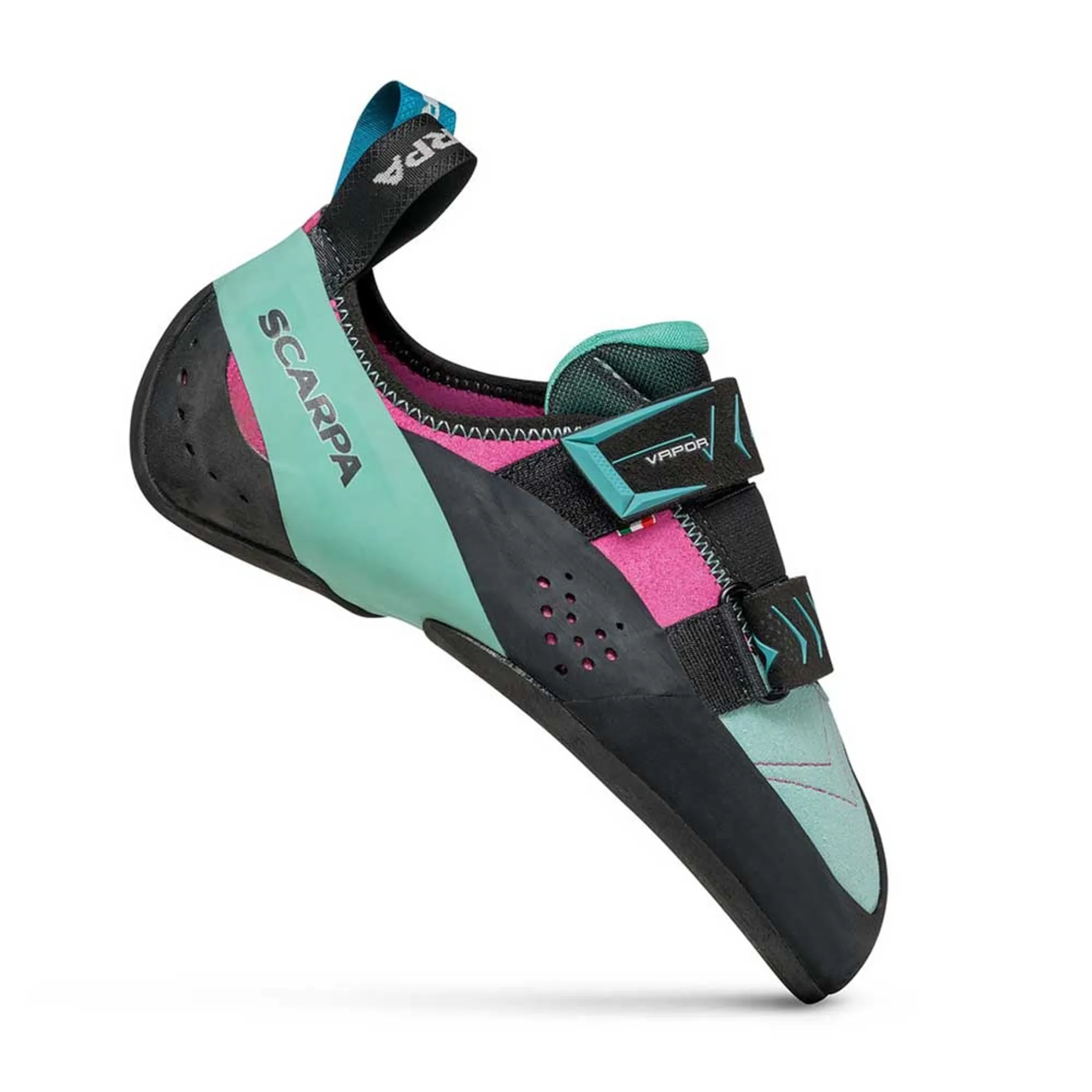 Scarpa Womens Vapour V Climbing Shoes in Dahlia-Aqua