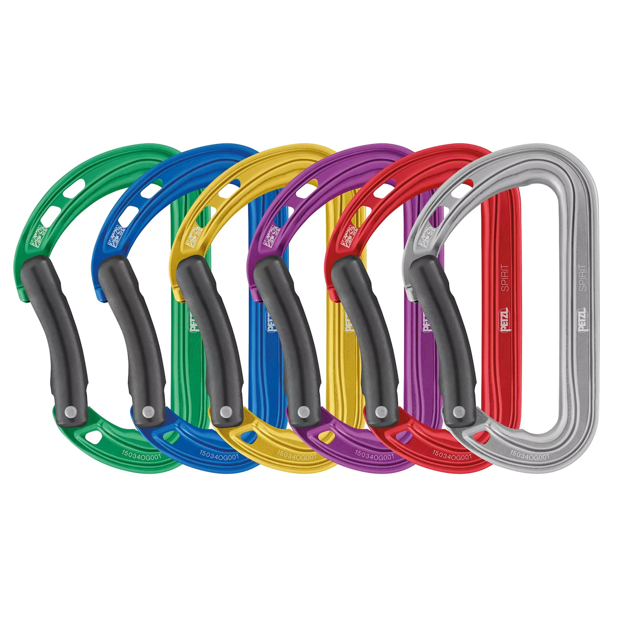 Petzl Spirit Bent Gate Carabiner - Pack of 6