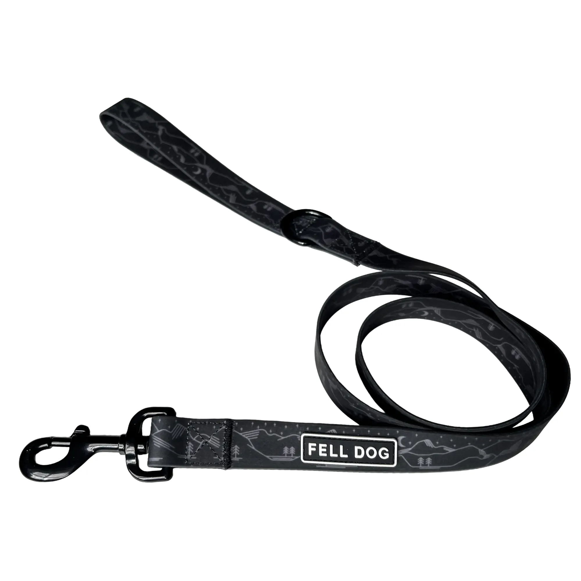 Fell Dog Drench Waterproof Lead in Black Mountains