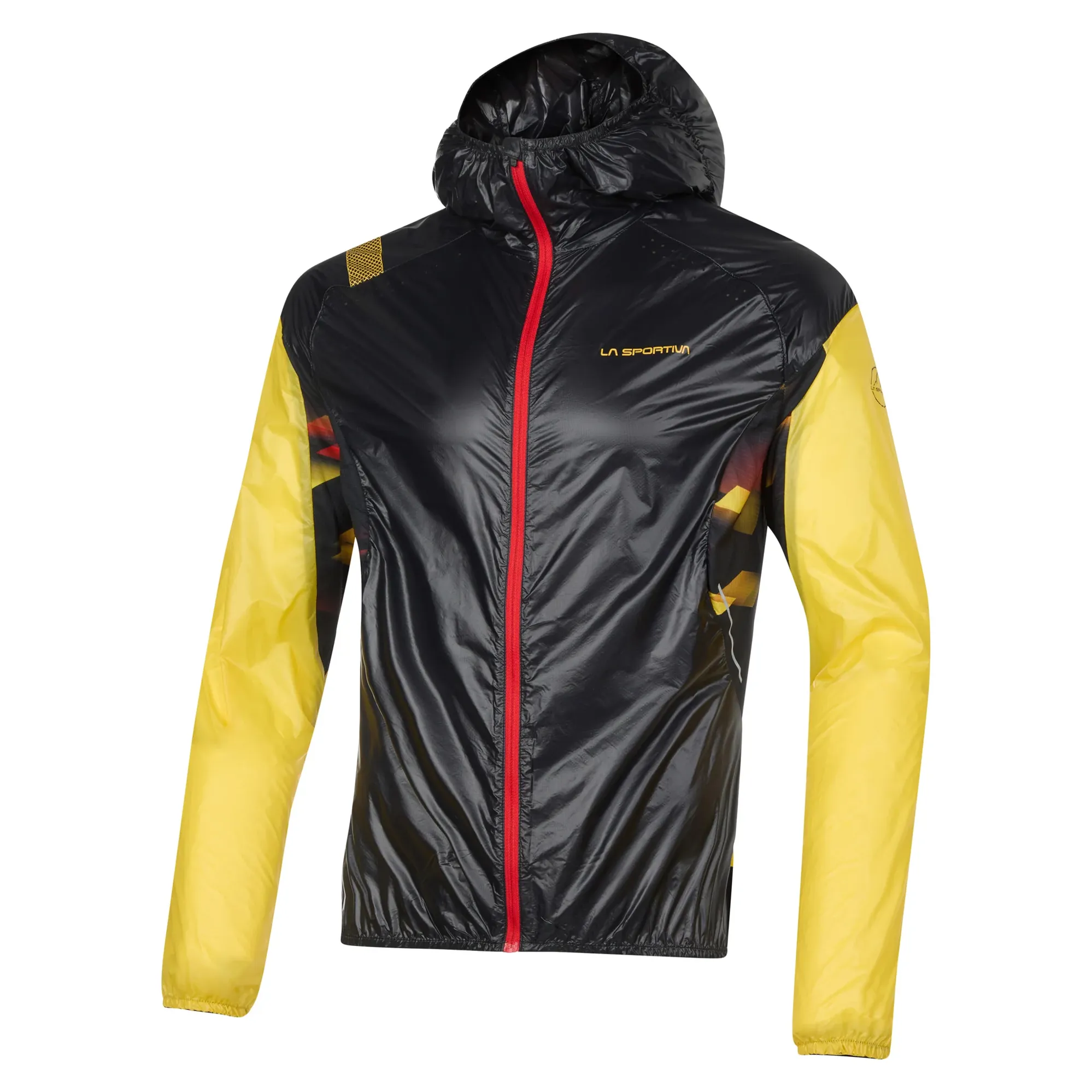 La Sportiva Mens Blizzard Windbreaker in Black/Yellow