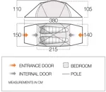Vango F10 MTN 2 Tent in Alpine Green-2