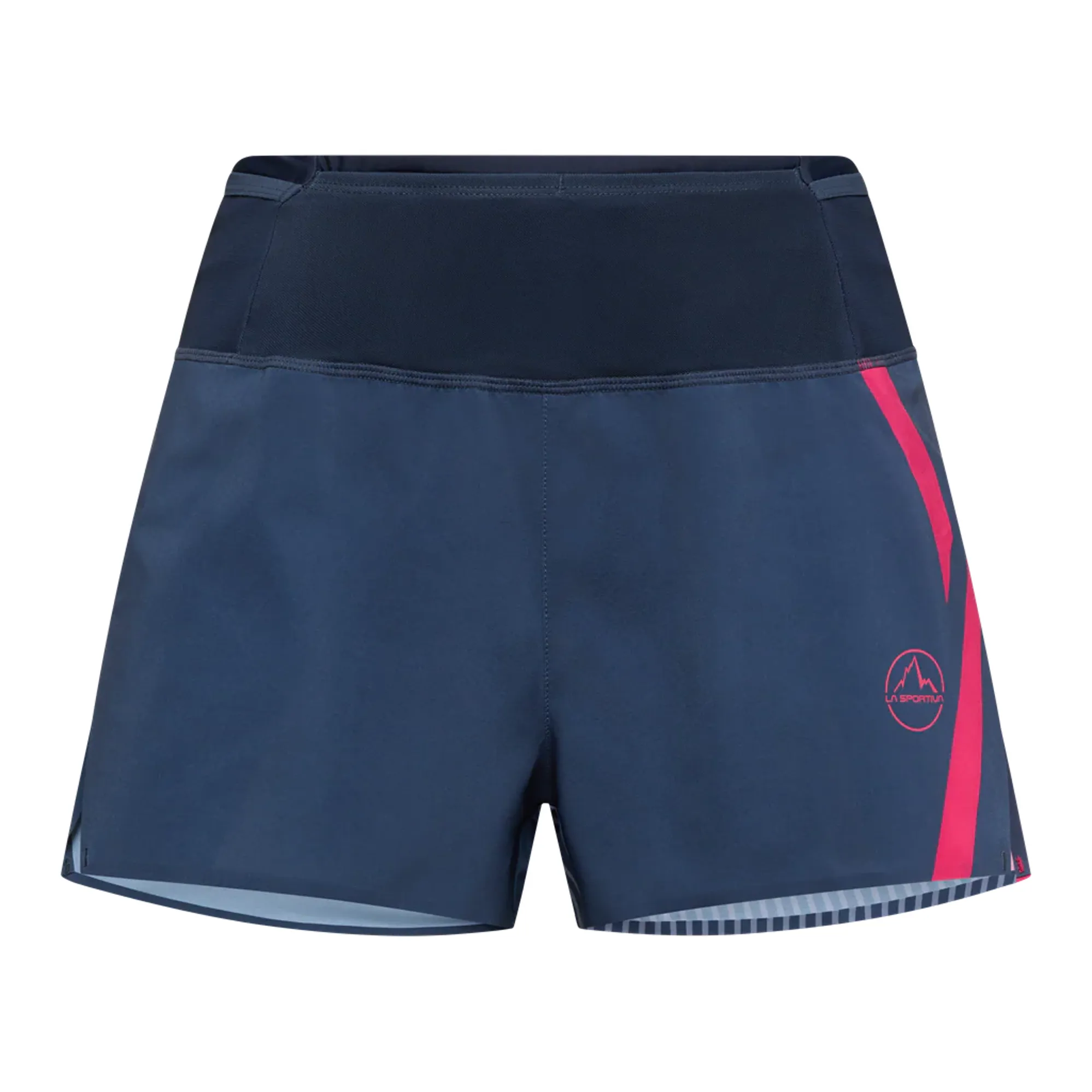 La Sportiva Womens Flow 3 Inch Short in Night Sky/Azalea
